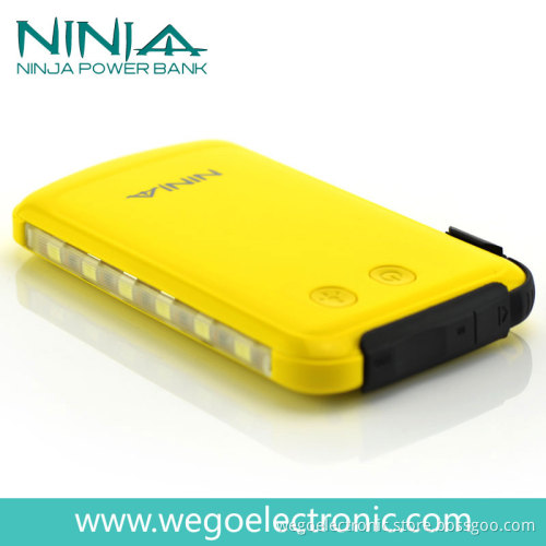 Universal Outdoor Portable Cell Phone Power Charger 6000mAh Yellow N0100